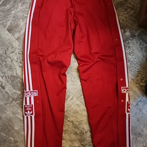 New Adidas Men's Size Medium Originials Adibreak Red Track Pants IM8221 - Picture 4 of 5